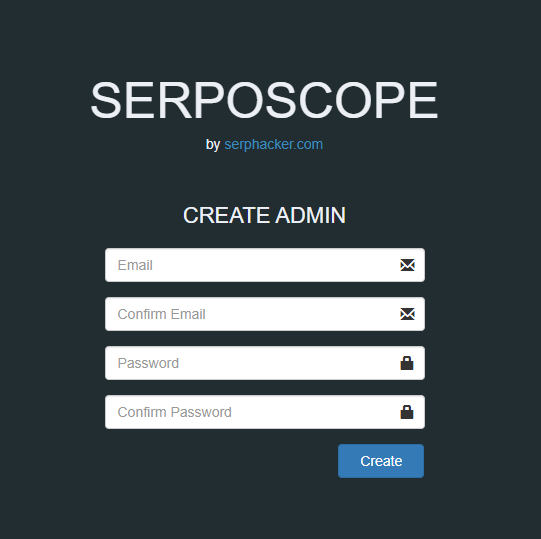 SERPOSCOPE_ログイン画面